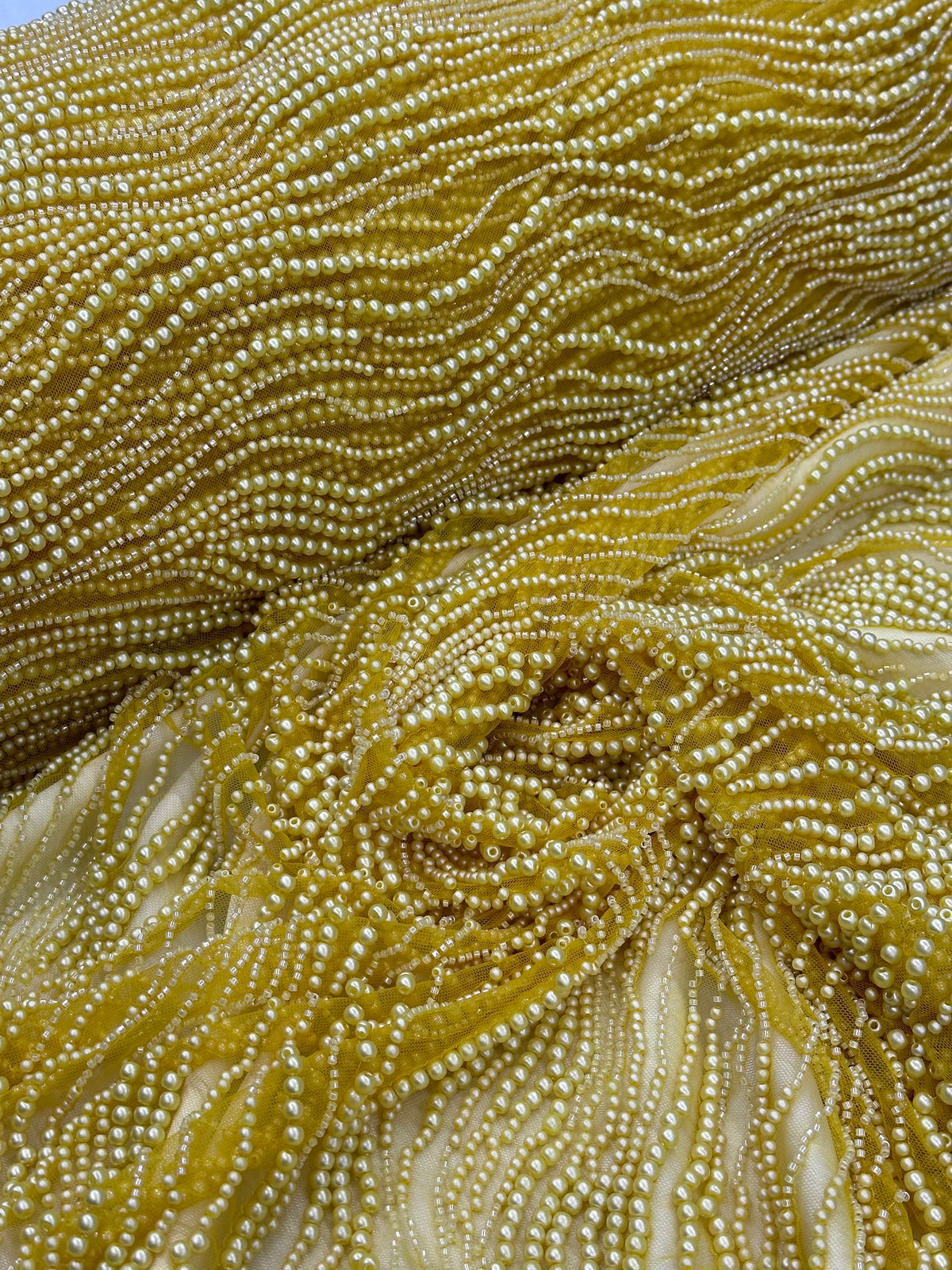 Pearl Beaded -Yellow