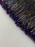 Beaded Teardrop Fringe - Purple Multi