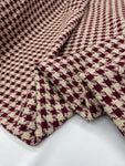Tweed Special - Classic Houndstooth Wineberry