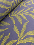 Cotton Twill Prints - leaf indigo