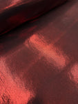 Bijou liquid Foil Spandex - Scarlet Red & Black