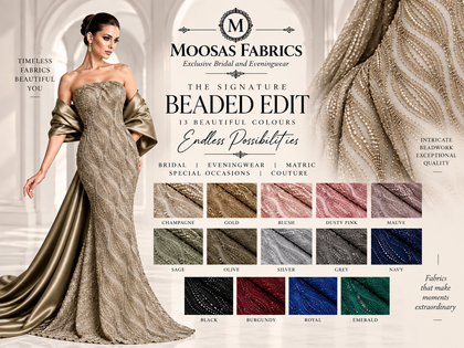 Luxury Beaded Eveningwear Fabrics