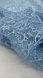 Vintage Stretch Chantilly - Sky