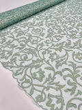 Lazer Cut Lace - Light Sage