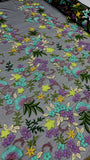 Floral Embroidery - Botanical Black