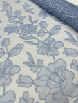 Organdy Embroidery Lace  - Periwinkle