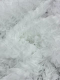 Ruffled Tulle - White