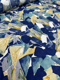 Rayon Gauze Prints - Abstract Art Blue