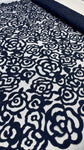 Lazer Cut Lace - Navy