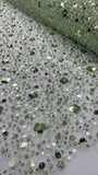 Hollywood Sequins - Mint Green