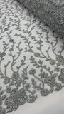 Vintage Lace - Silver Grey