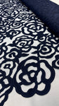 Lazer Cut Lace - Navy