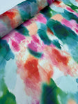 Organdy Printed - Abstract Paint Pink