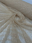 Beaded fabric - Cream