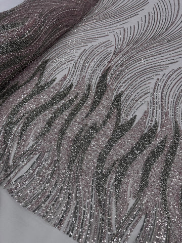 Beaded Lace - Two Toned Dusty