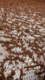 Vintage Stretch Chantilly - Brown Sugar