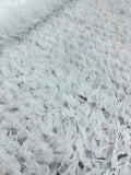 Ruffled Tulle - White