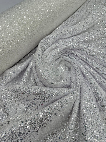 Fully Beaded Lace 2025 - Silver White