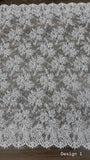 Chantilly Beaded Bridal - Off White Design 1