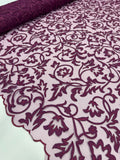 Lazer Cut Lace - Wineberry