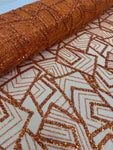 Beaded Lace Special - Burnt Orange