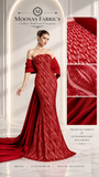 Luxury Shimmer Beaded Eveningwear Fabric- Summer Collection