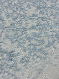 Vintage Stretch Chantilly - Baby Blue