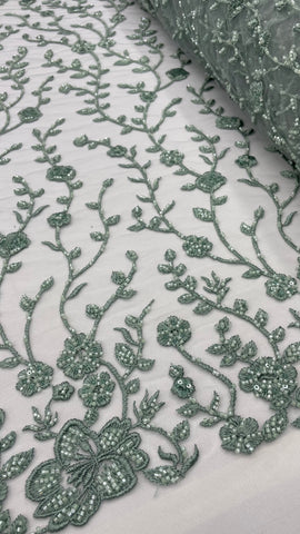 Vintage Lace - Dark Moss