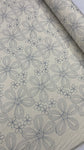 Linen Rayon Embroidery- Dusty Blue B