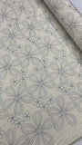 Linen Rayon Embroidery- Dusty Blue B