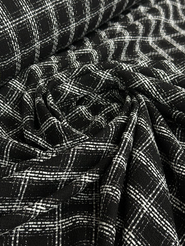 Tweed Special - Metallic lines Black