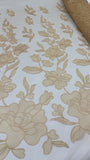 Organdy Embroidery Lace  - Biscuit