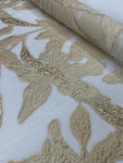 Brocade Burnout - Cream Flora