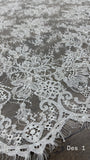 Chantilly Beaded Bridal - Off White Design 1