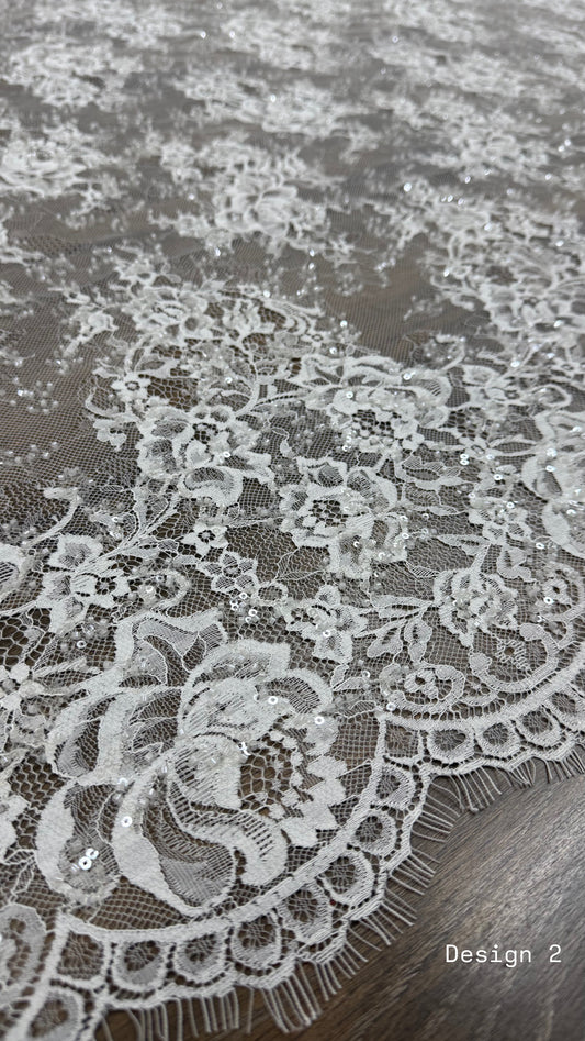 Chantilly Beaded Bridal - Off White Design 2