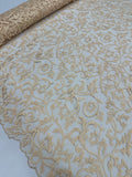 Lazer Cut Lace - Cream