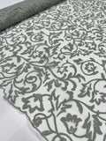 Lazer Cut Lace - Antique sage