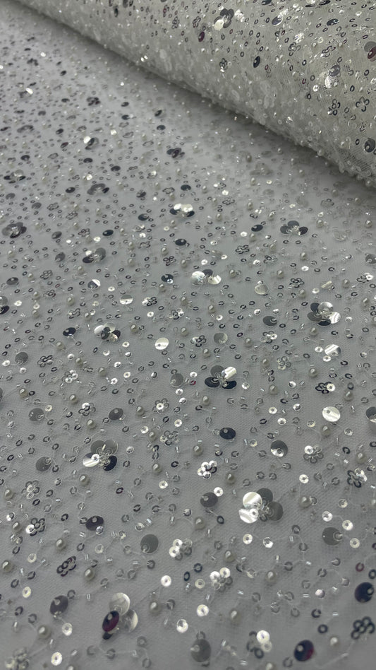 Hollywood Sequins - White