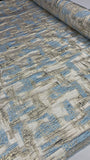 Brocade - Light blue & gold