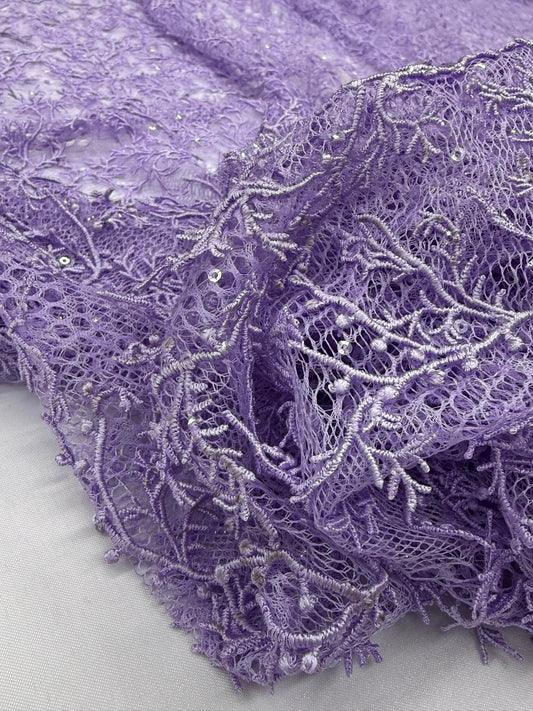 Vintage Stretch Chantilly - Lavender
