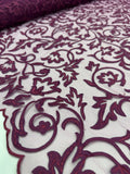 Lazer Cut Lace - Wineberry
