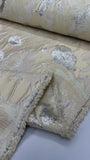 Brocade - Shaded Metallic Cream