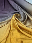 Satin Embossed Ombré - Purple & Yellow