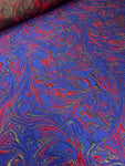 Brocade Valencia - Swirl Blue Red