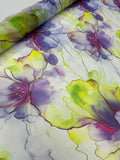 Organdy Printed - Floral Lime