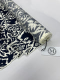 Viscose Woven - Damask Navy