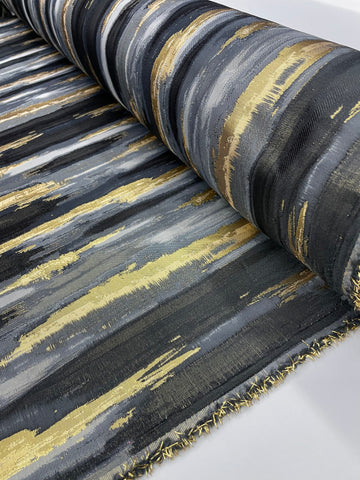 Brocade - Milky Way Black Gold