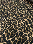 Dutchess Satin Printed - Leopard Print Brown