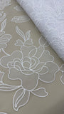 Organdy Embroidery Lace  - White