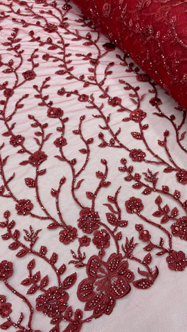 Vintage Lace - Scarlet Red